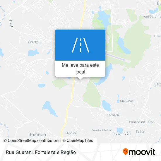 Rua Guarani mapa