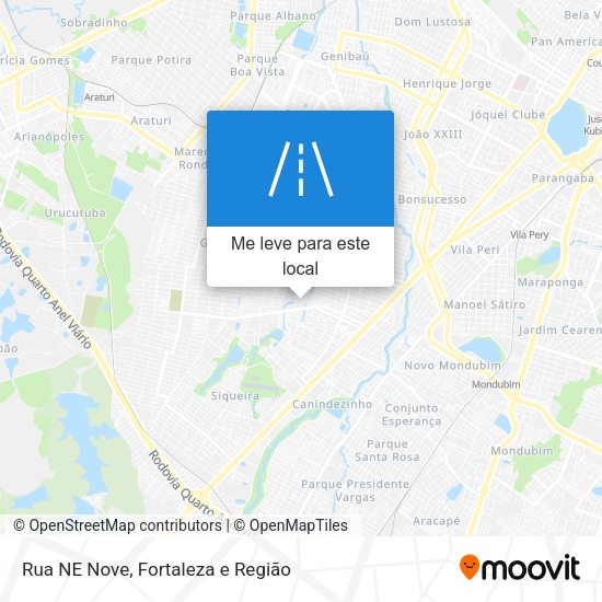 Rua NE Nove mapa