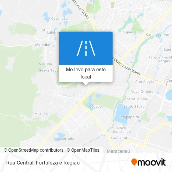 Rua Central mapa