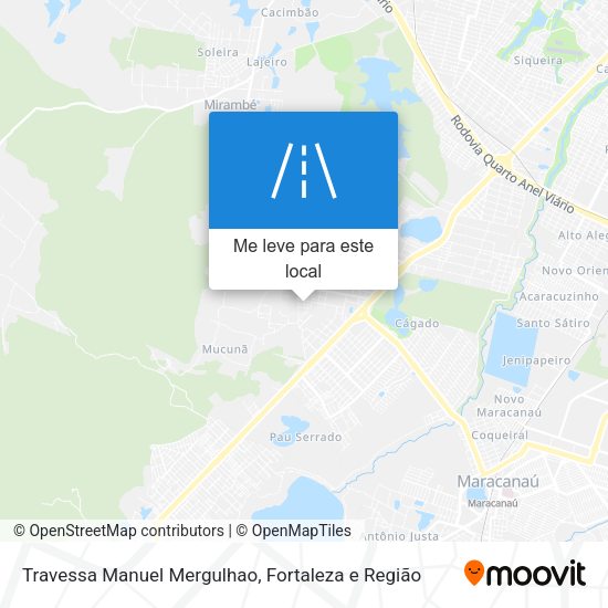 Travessa Manuel Mergulhao mapa