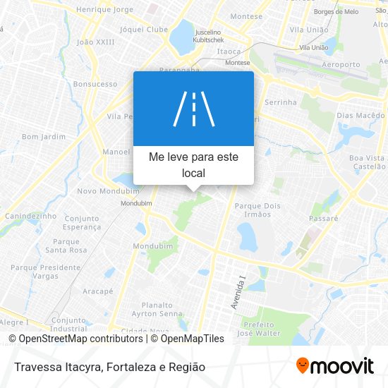 Travessa Itacyra mapa