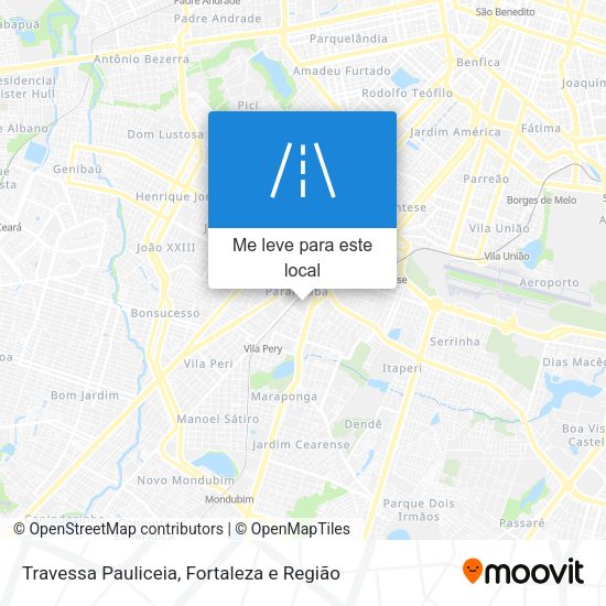 Travessa Pauliceia mapa
