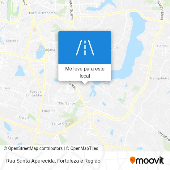Rua Santa Aparecida mapa