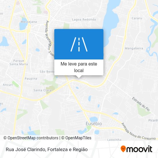 Rua José Clarindo mapa