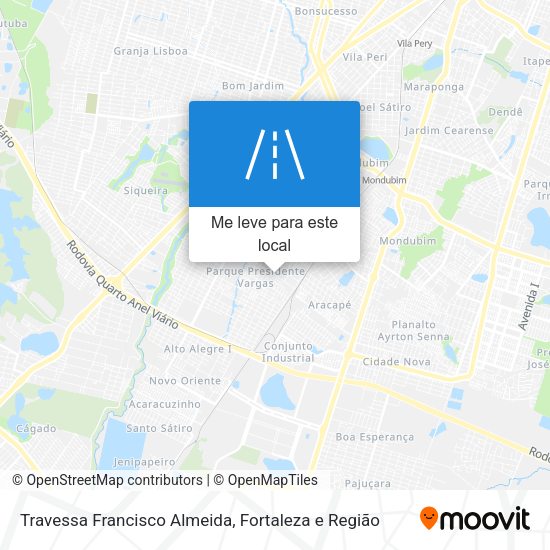 Travessa Francisco Almeida mapa