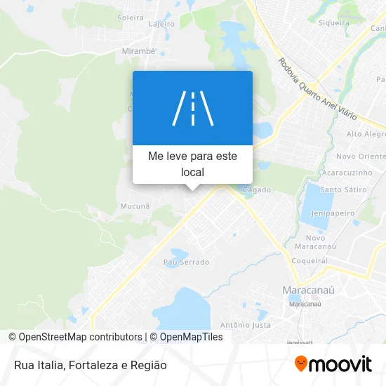 Rua Italia mapa