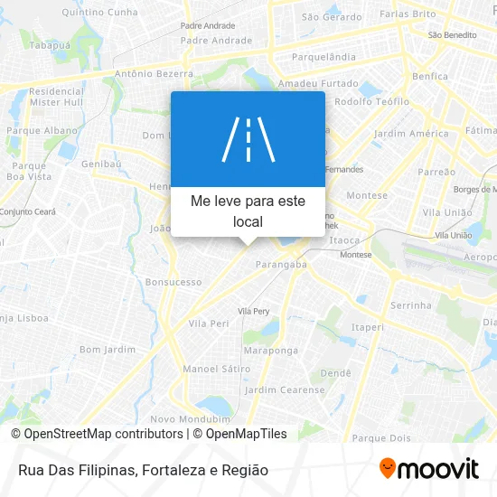 Rua Das Filipinas mapa