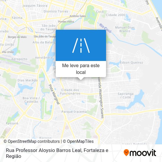 Rua Professor Aloysio Barros Leal mapa