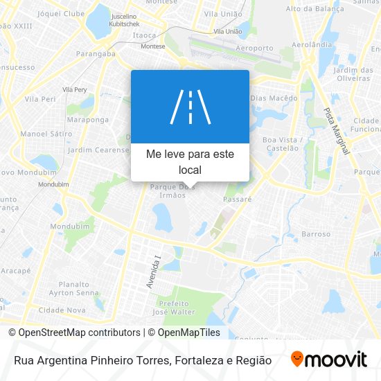 Rua Argentina Pinheiro Torres mapa