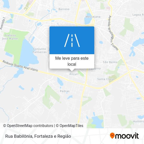 Rua Babilônia mapa