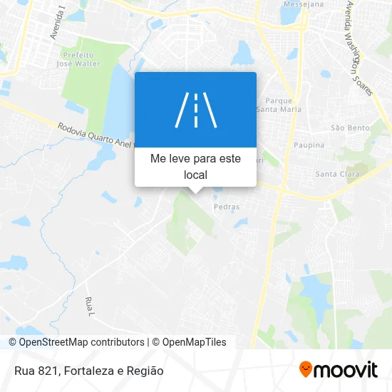 Rua 821 mapa