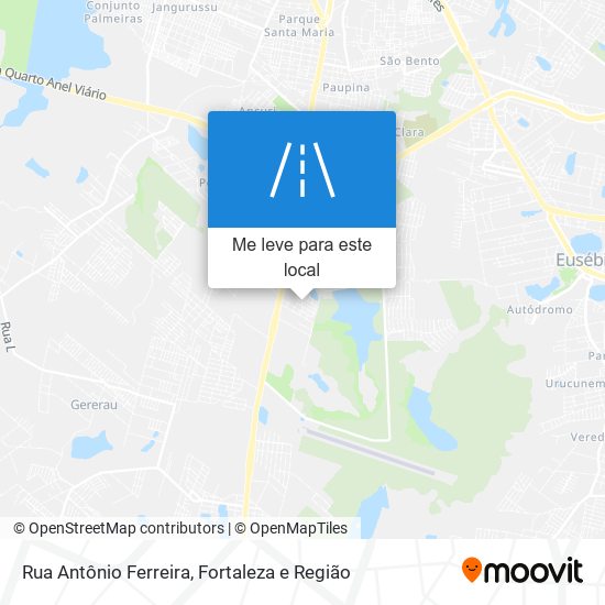 Rua Antônio Ferreira mapa