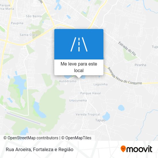 Rua Aroeira mapa