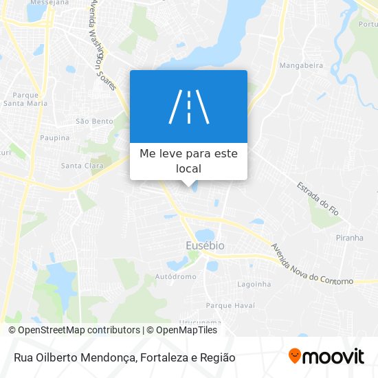 Rua Oilberto Mendonça mapa