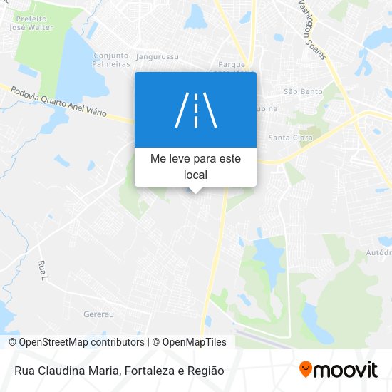 Rua Claudina Maria mapa