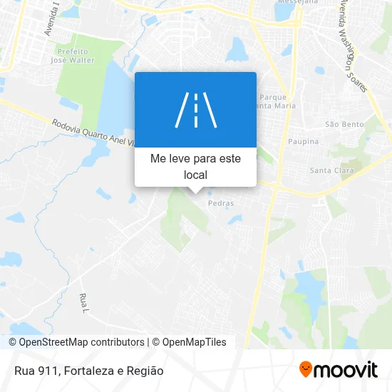 Rua 911 mapa