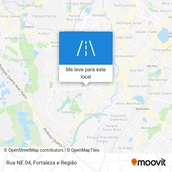 Rua NE 04 mapa