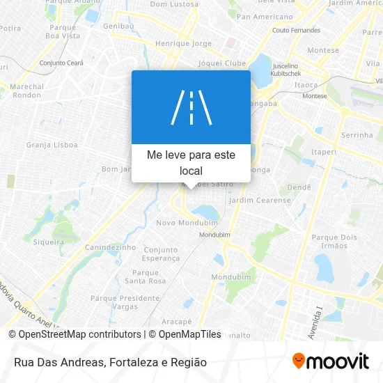 Rua Das Andreas mapa