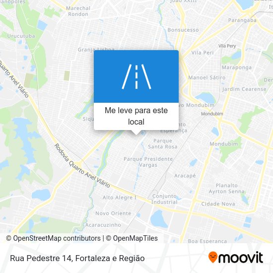 Rua Pedestre 14 mapa