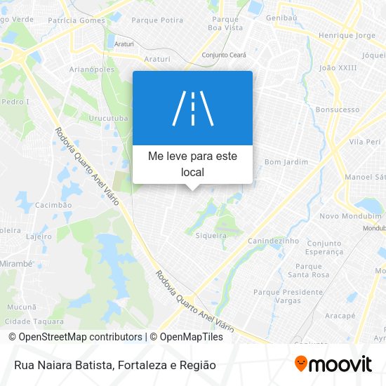 Rua Naiara Batista mapa