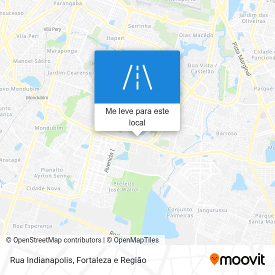 Rua Indianapolis mapa