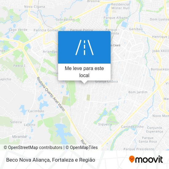 Beco Nova Aliança mapa