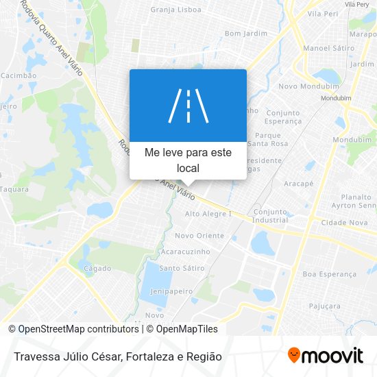 Travessa Júlio César mapa