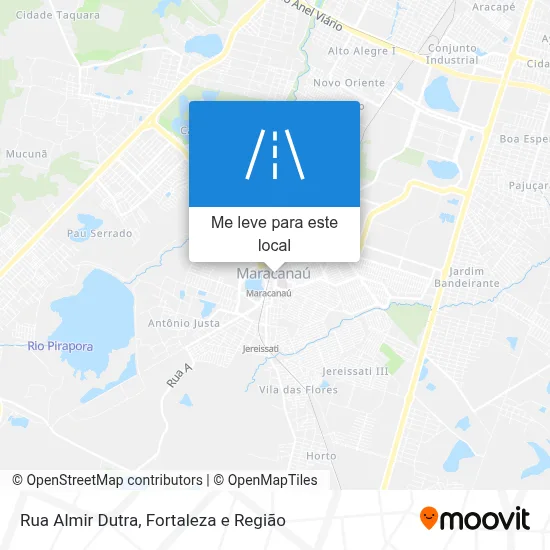 Rua Almir Dutra mapa
