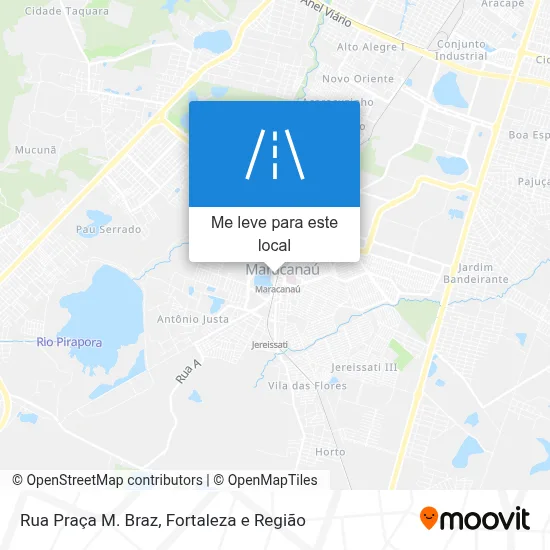 Rua Praça M. Braz mapa