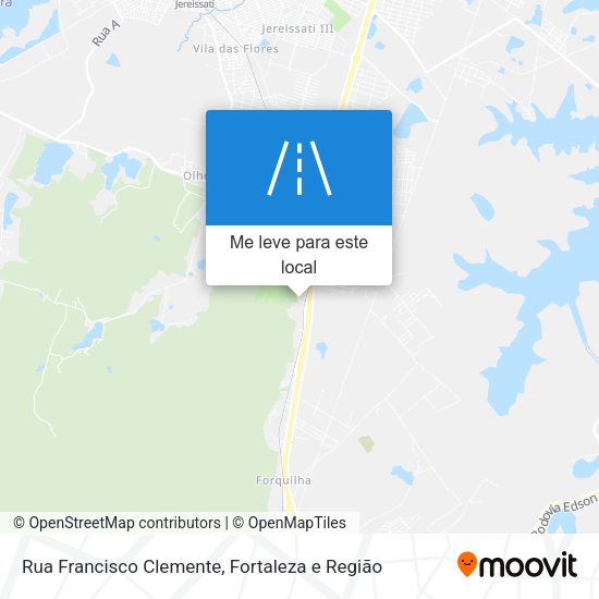 Rua Francisco Clemente mapa