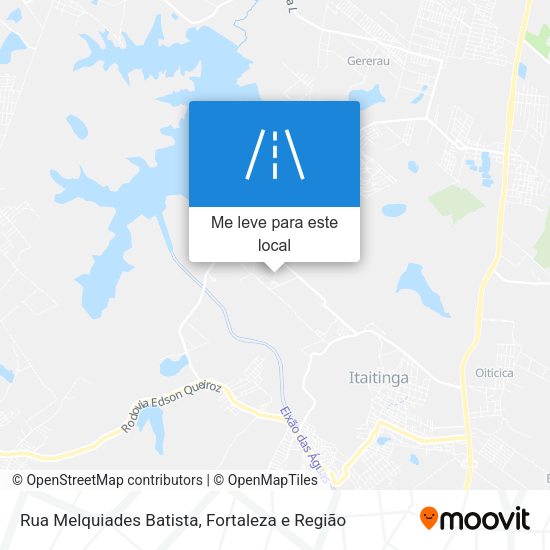 Rua Melquiades Batista mapa