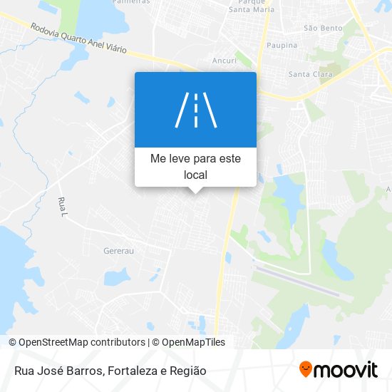 Rua José Barros mapa