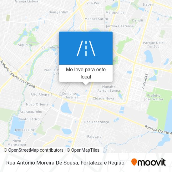 Rua Antônio Moreira De Sousa mapa