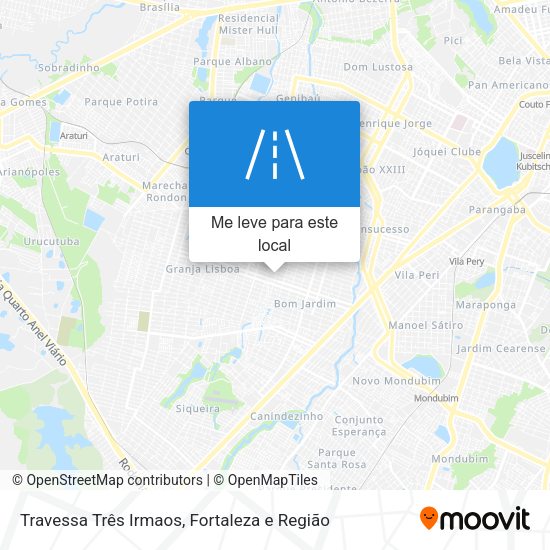 Travessa Três Irmaos mapa