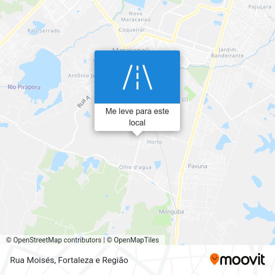 Rua Moisés mapa