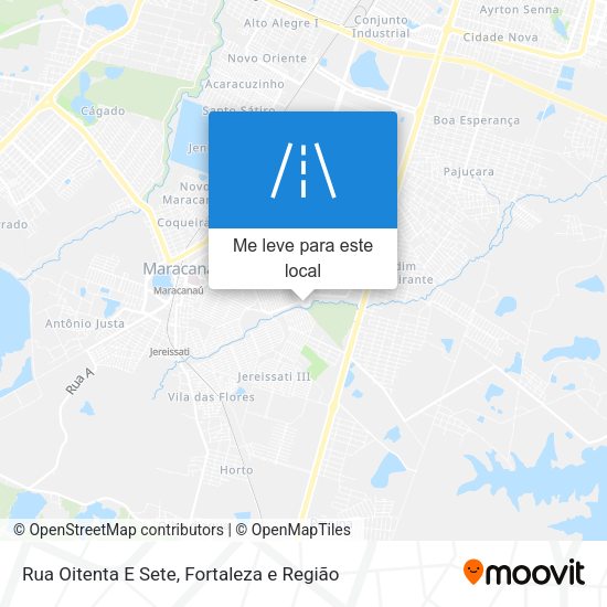 Rua Oitenta E Sete mapa