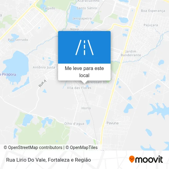 Rua Lirio Do Vale mapa