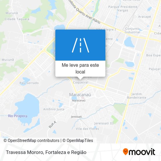 Travessa Mororo mapa