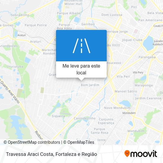 Travessa Araci Costa mapa
