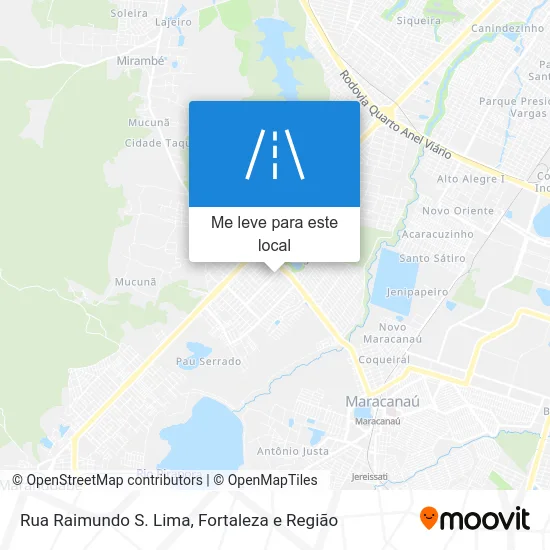 Rua Raimundo S. Lima mapa