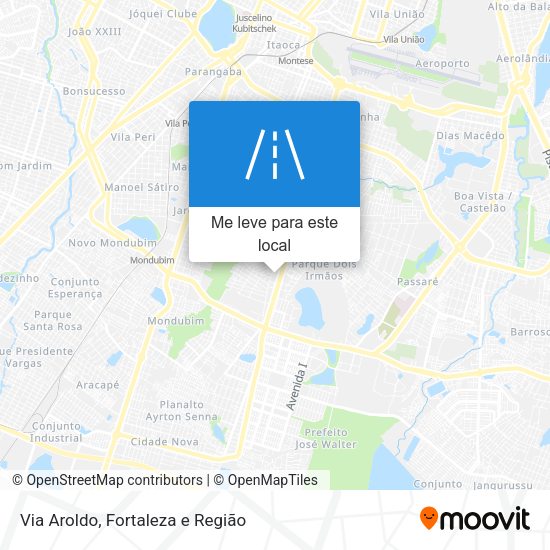 Via Aroldo mapa