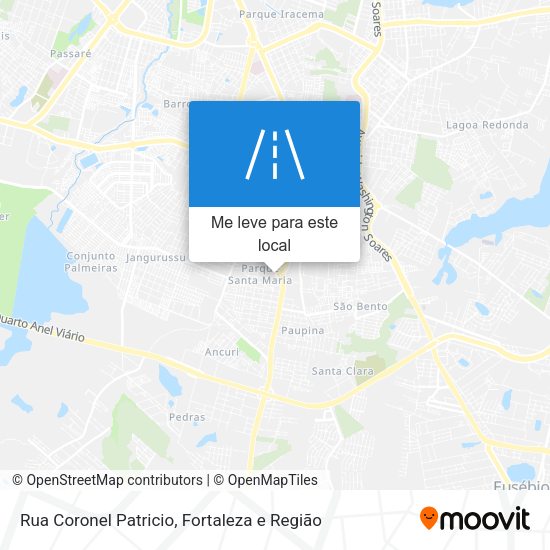 Rua Coronel Patricio mapa
