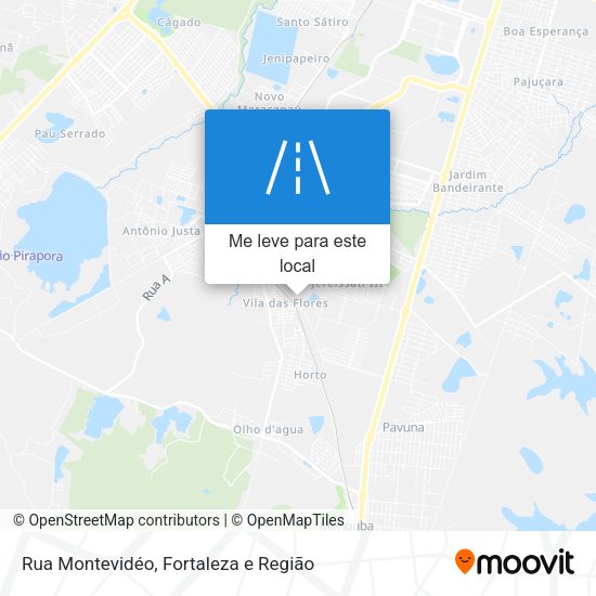 Rua Montevidéo mapa