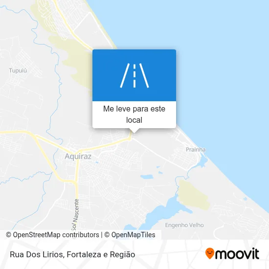 Rua Dos Lirios mapa