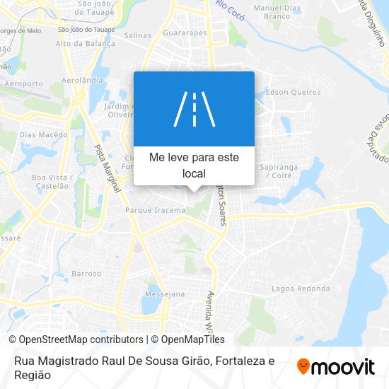 Rua Magistrado Raul De Sousa Girão mapa