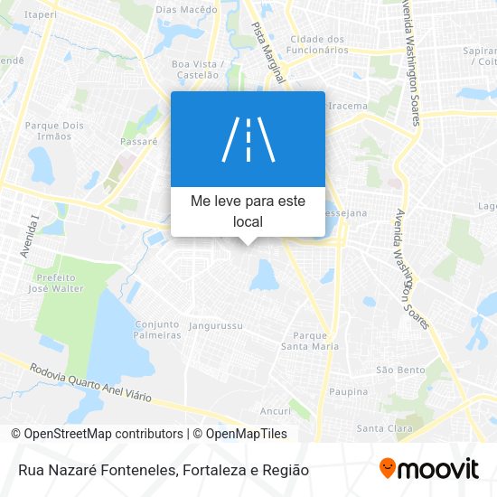 Rua Nazaré Fonteneles mapa