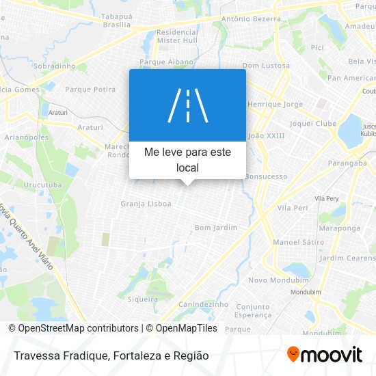 Travessa Fradique mapa