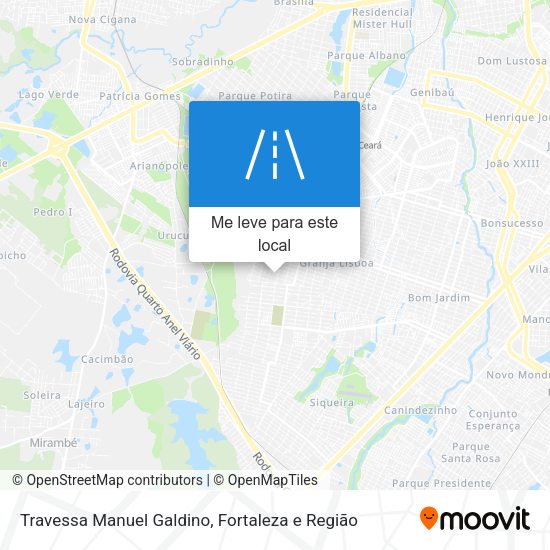 Travessa Manuel Galdino mapa