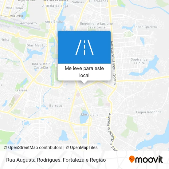 Rua Augusta Rodrigues mapa