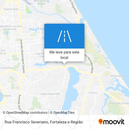Rua Francisco Severiano mapa